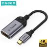 QGeeM Кабель-адаптер USB C-HDMI 4K 30 Гц Type-c-HDMI для huawei mate 20 macBook pro ipad pro hdmi Female-USB type c