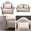 Durable Miniature Decorative Lightweight Dollhouse Accessories Wooden Sofa Model Scene Props Mini