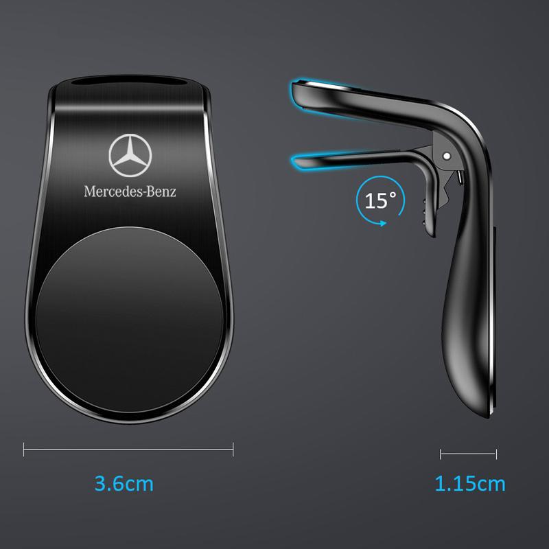CSB1 Magnetic Car Phone Holder Air Vent Clip Mount Stand in Car for Mercedes Benz AMG W203 W206 W220 W205 W211 W212 W201 W168 W108