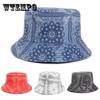 Унисекс модная универсальная шляпа-ведро с кешью, двухсторонняя шляпа от солнца для отпуска и путешествий на свежем воздухе