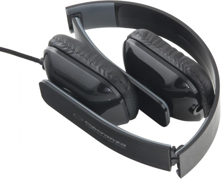 EH143K ESPERANZA AUDIO HEADPHONES ARUBA BLACK jack