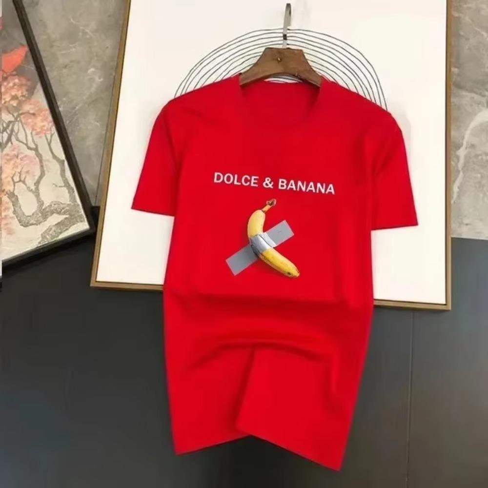 Funny Dolce & Banana Print Summer T-shirt for Men's for Women's Short Sleeved Tops Fashion Casual Graphic Oversized Clothing