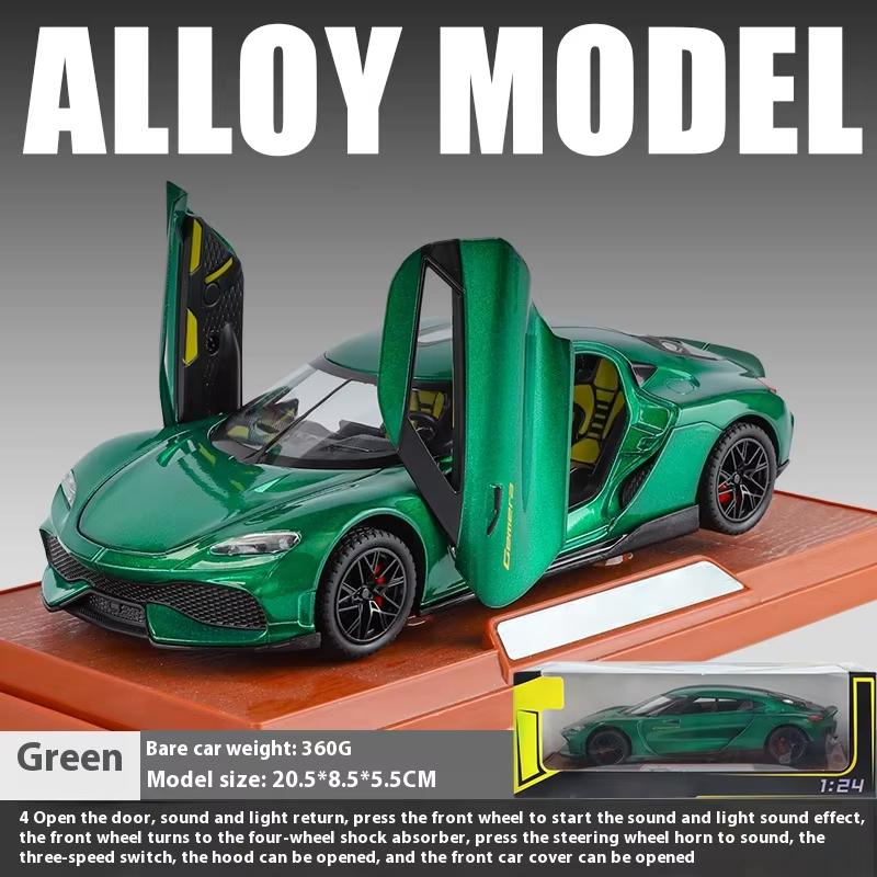 Новый 1:24 Gemera GT Super Sport Car Alloy Diecast Metal Model Car Sound & Light Hobby Collectibles Trendy Decoration Gift For Boyfriend