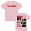 Rapper Yan Block Carlos Yandre Tour 2025 Merch T Shirt Men Women Fashion Hip Hop Pop Music T-shirts Oversized T-shirt Streetwear