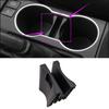 Center Console Cup Holder Insert Divider Set Black For Toyota Corolla 2014-2018