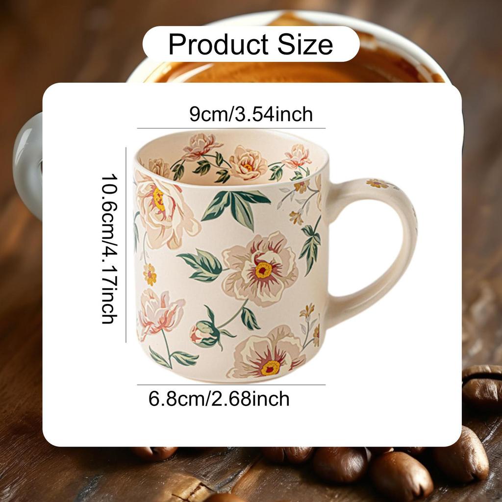Cup 500ml Ceramic Coffee Mug Drinking Tea with Ergonomic Handle And Matte Finish for