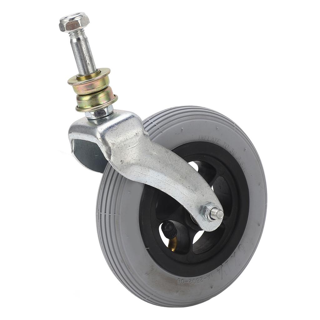 Сменное колесо для инвалидной коляски, серое, 6 дюймов, ПУ, надувное, универсальное переднее колесо для инвалидной коляски