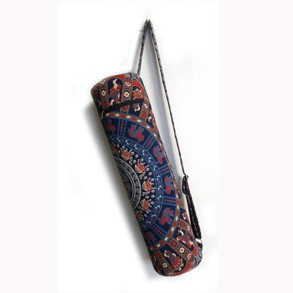 Cotton Yoga Mat Bag, Handmade Sport Gym Bag, Carrier Bag, Pilates Bag, Fitness Bag, Excercise Bag