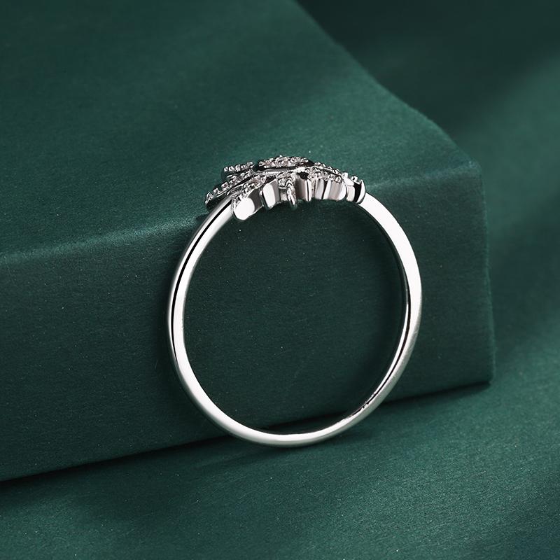 Простое кольцо из стерлингового серебра с подсолнухом для женщин, модные ювелирные изделия из стерлингового серебра, кольцо в форме цветка, обручальные украшения, свадебное кольцо