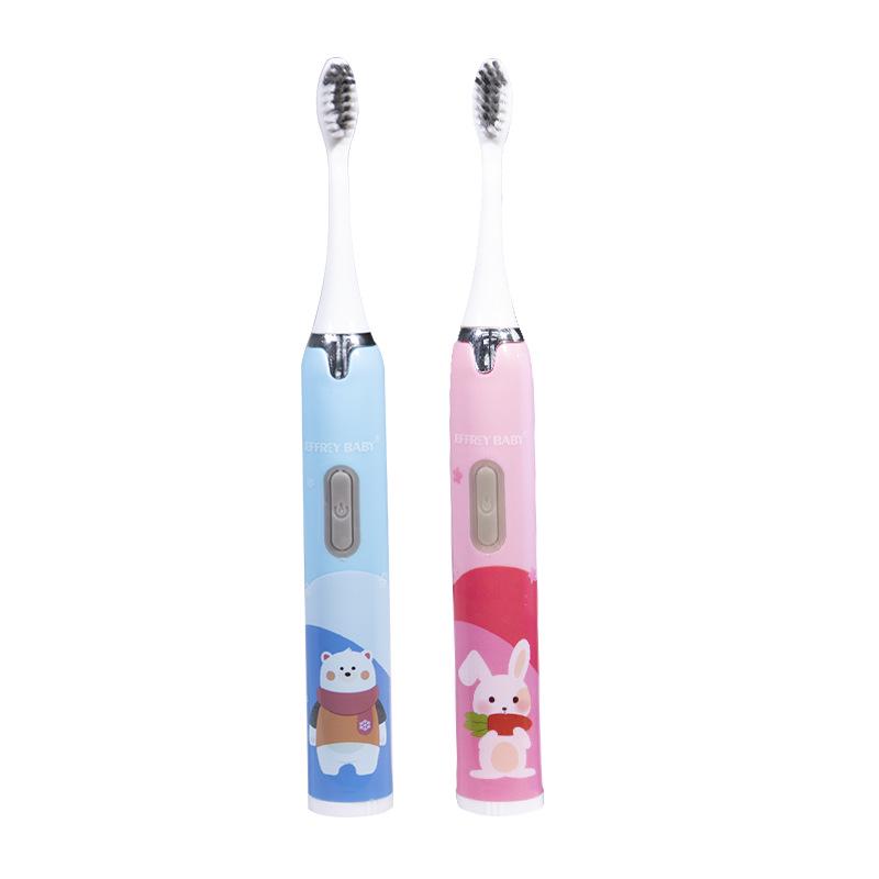 Children's Rechargeable Smart Sonic Electric Toothbrush – Cute Cartoon Model with Sweeping Vibration