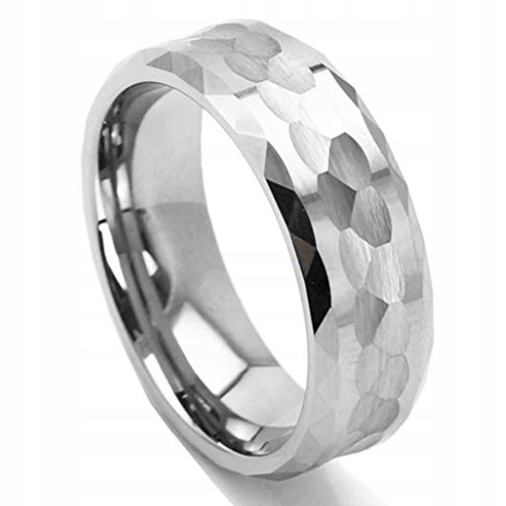 Silver Wedding Ring 316L Steel S.19