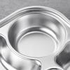 304 Stainless Steel Divided Kids' Lunch Tray