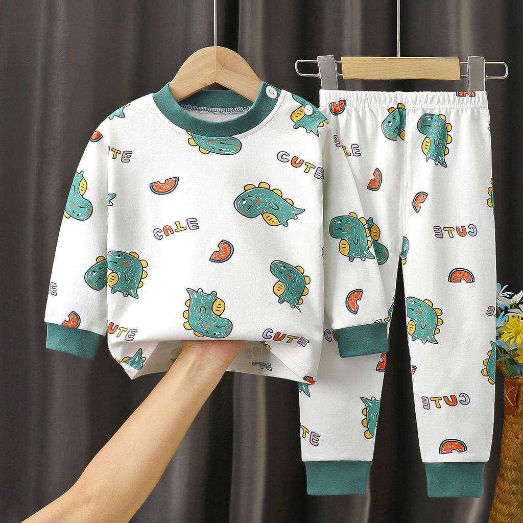 Children's Underwear Set Pure Cotton New Boys' Home Clothes Baby's All Cotton Warm Girls' Autumn Clothes Autumn Pants Children's Clothes