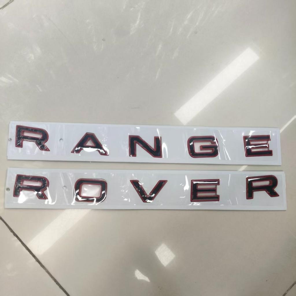 RANGE ROVER logo, Range Rover Executive Sports Aurora cover letter logo, red edge black letter rear sticker
