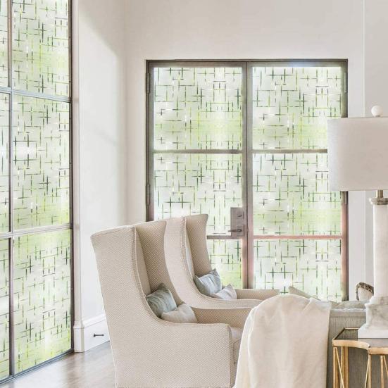 Матовая оконная пленка для конфиденциальности, стеклянная наклейка без остатков клея, защита от ультрафиолета, оконное покрытие, статическая наклейка