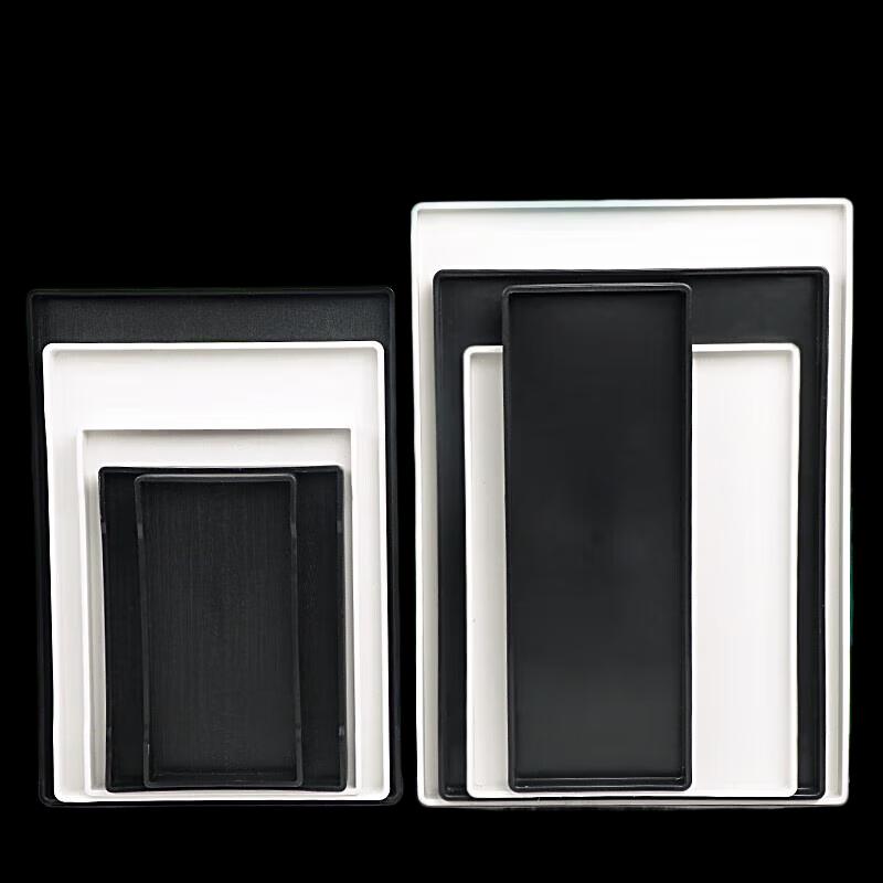 Rectangular Melamine Wood Grain Non-slip Tray