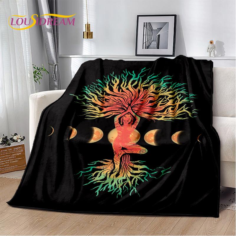 Природа Древа Жизни, скандинавская мифология, Иггдрасиль, мягкое одеяло для дома, спальни, кровати, дивана, пикника, путешествия, офиса, подарочный чехол для детей