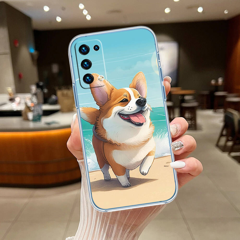 Cute Corgi dog Phone Case for Motorola G14 G15 G24 G30 G31 G32 G34 G41 G42 G51 G52 G50 G60S G60 G62 G72 G71 G73 G84 G85 G200 E32