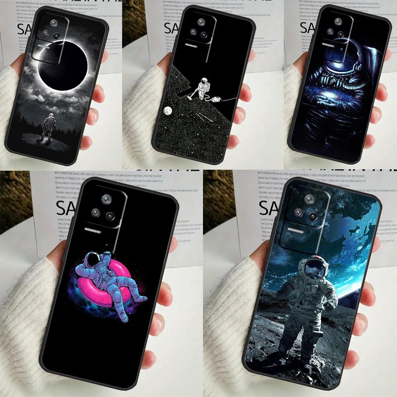 Astronaut Star Space Case For POCO X6 Pro M6 X5 X3 M5s F3 F5 Xiaomi 14 Ultra 13 12 Lite 11T 12T 13T Pro Coque