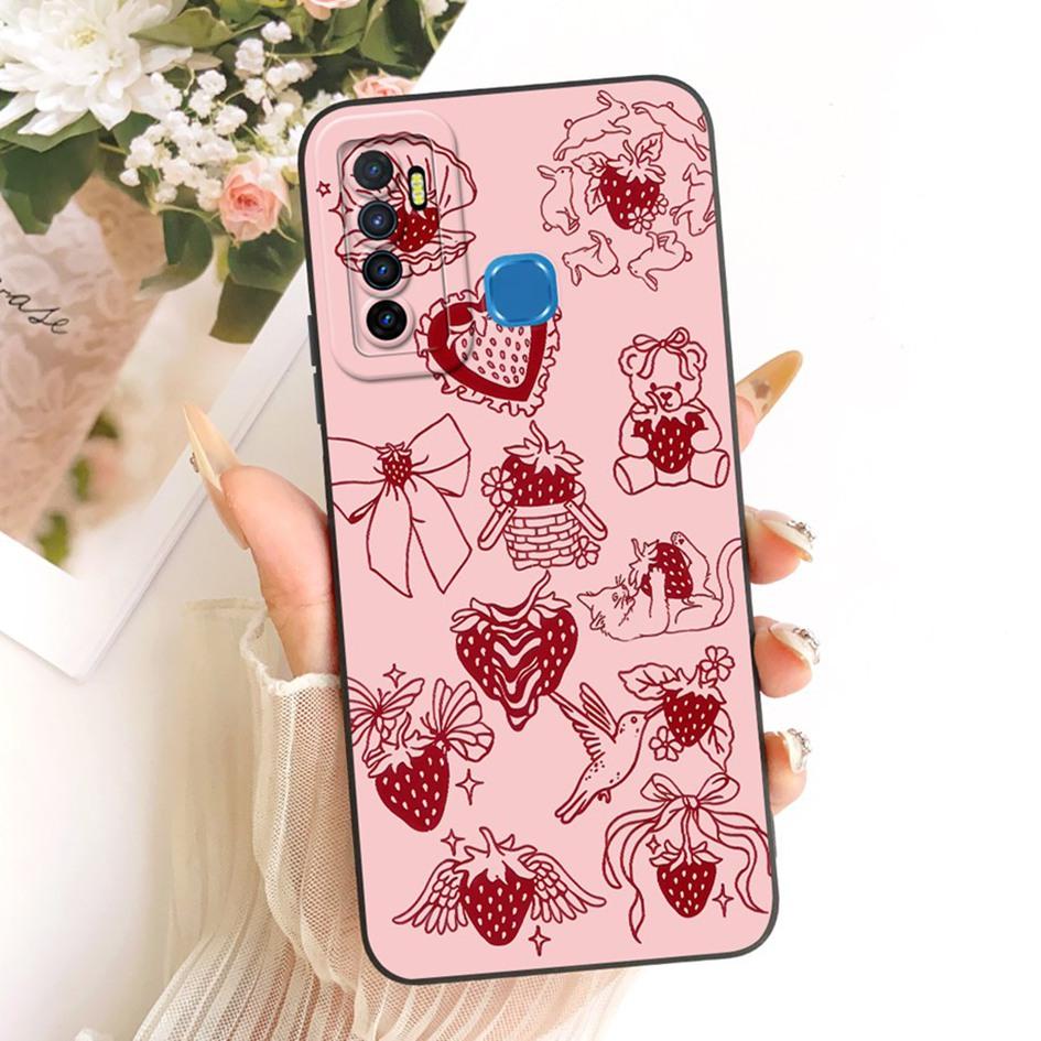 For Infinix Note 7 Lite Case X656 Popular Floral TPU Cover Soft Silicone Phone Cases For Infinix Hot 9 Pro Funda Hot9 Play Shell