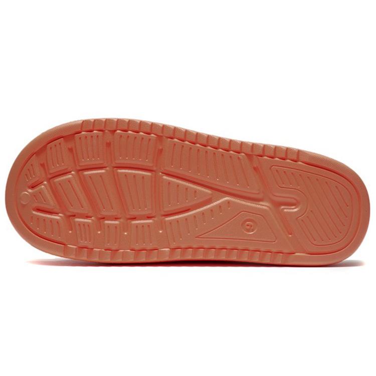 Li Ning Резиновая подошва EVA Тихие шлепанцы Мужские Оранжевые AGAS029-2