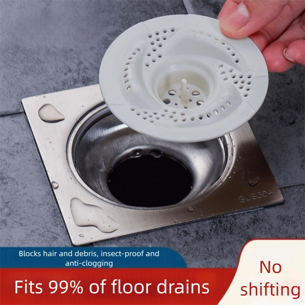 Modern Anti-Clogging Drain Cover Rotating Mesh Design Hair Collector Bug Proof Sink Strainer Toilet Area