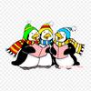Christmas Penguin Clip Art Christmas Carol Christmas D Iron On Heat Transfer Printing Vinyl Patches Sticker for Clothes DIY Appliques Washable Patches