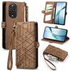 For Huawei nova 13 Pro 5G Zipper Wallet Case Geometry Lines Leather Phone Cover with Strap