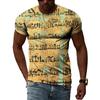 Ancient Egyptian Civilization 3D Printing Summer Hot Sale Retro Literature And Art Men’s-Women Short-Sleeved Round Neck T-shirt