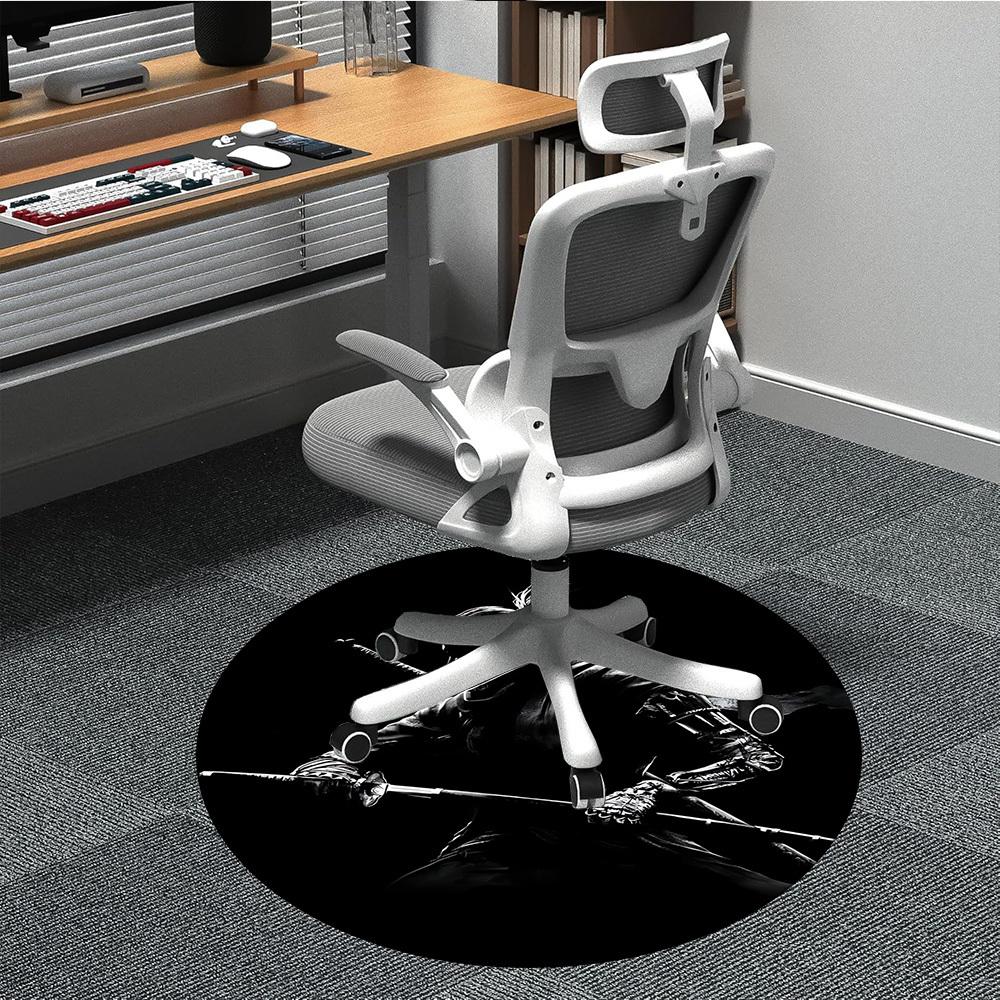 Sekiro Shadows Office Round Area Rug, Indoor Mat Suitable For Office, Under Office Chairs Bedroom Living Room Home Decor, DT1212104