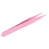 2 шт. стальной розовый прямой + изогнутый пинцет для наращивания ресниц кусачки для ногтей