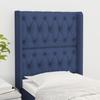 VidaXL Headboard with Ears Blue 83x16x118-128 Cm Fabric3119896
