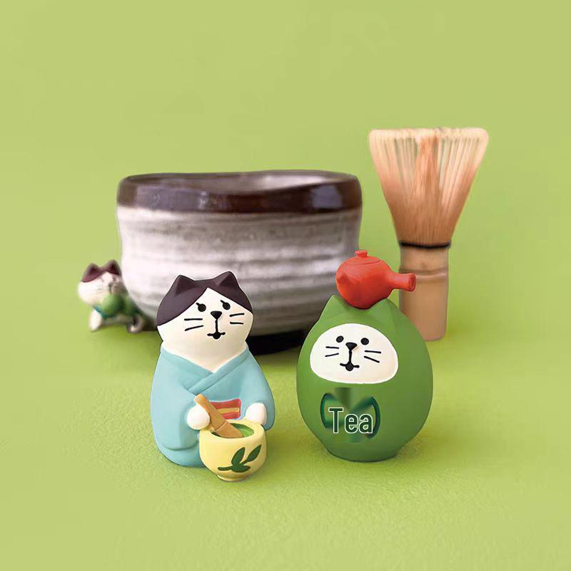 ZAKKA Фигурка кошки из смолы: Креативное настольное украшение и модный подарок