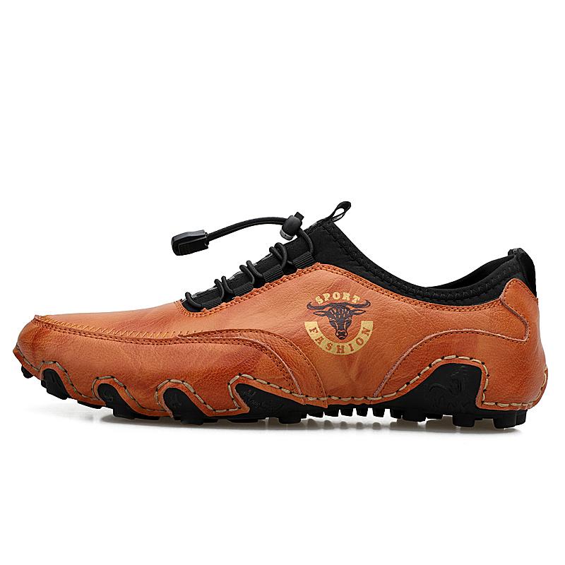 New Men's Casual Shoes Fashion Comfortable Men's Shoes High Quality Leather Men Driving Shoes Handmade Flat Shoes Size 48