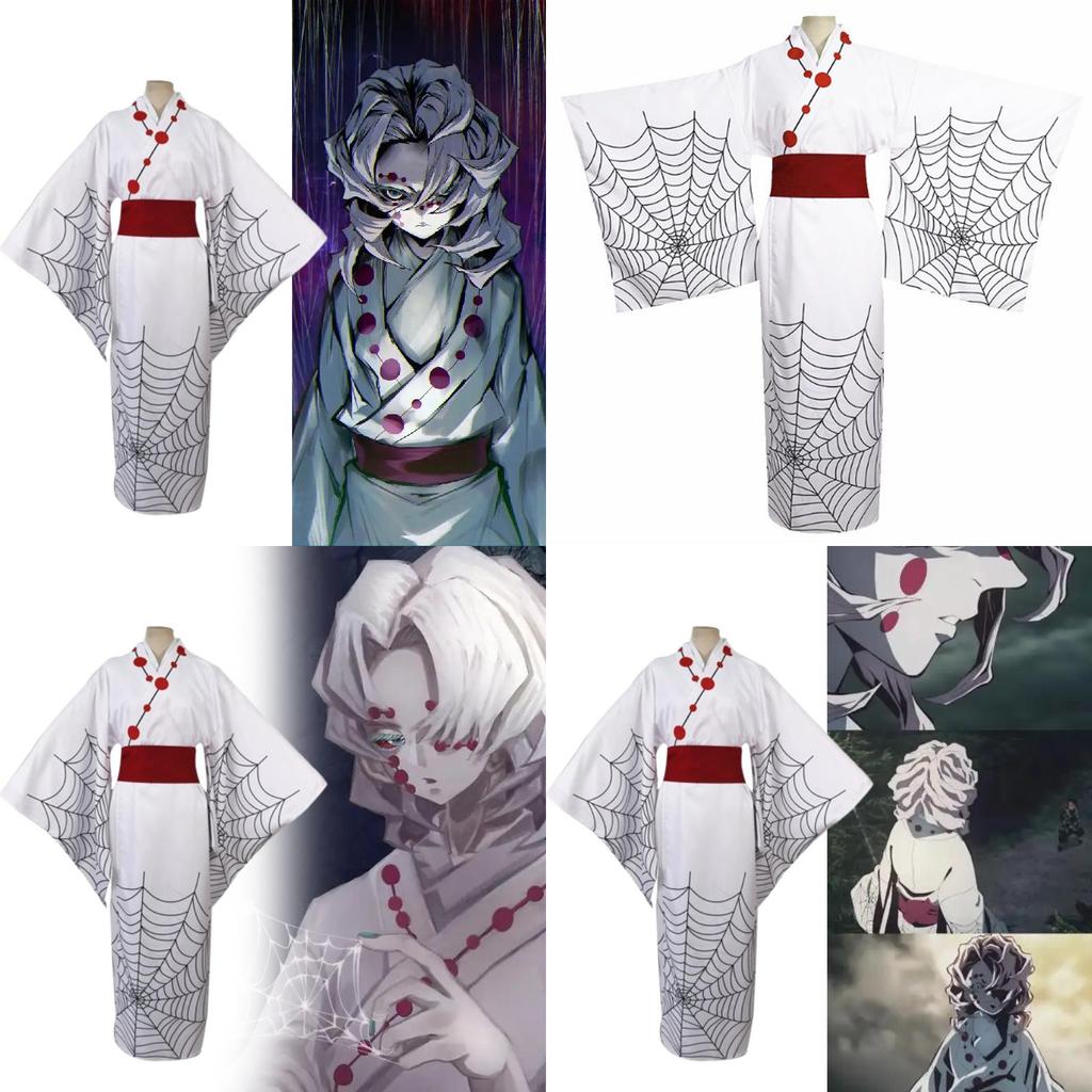 Истребитель демонов Двенадцать Кидзуки Руи Косплей Костюм Кимоно Для Поклонников Аниме