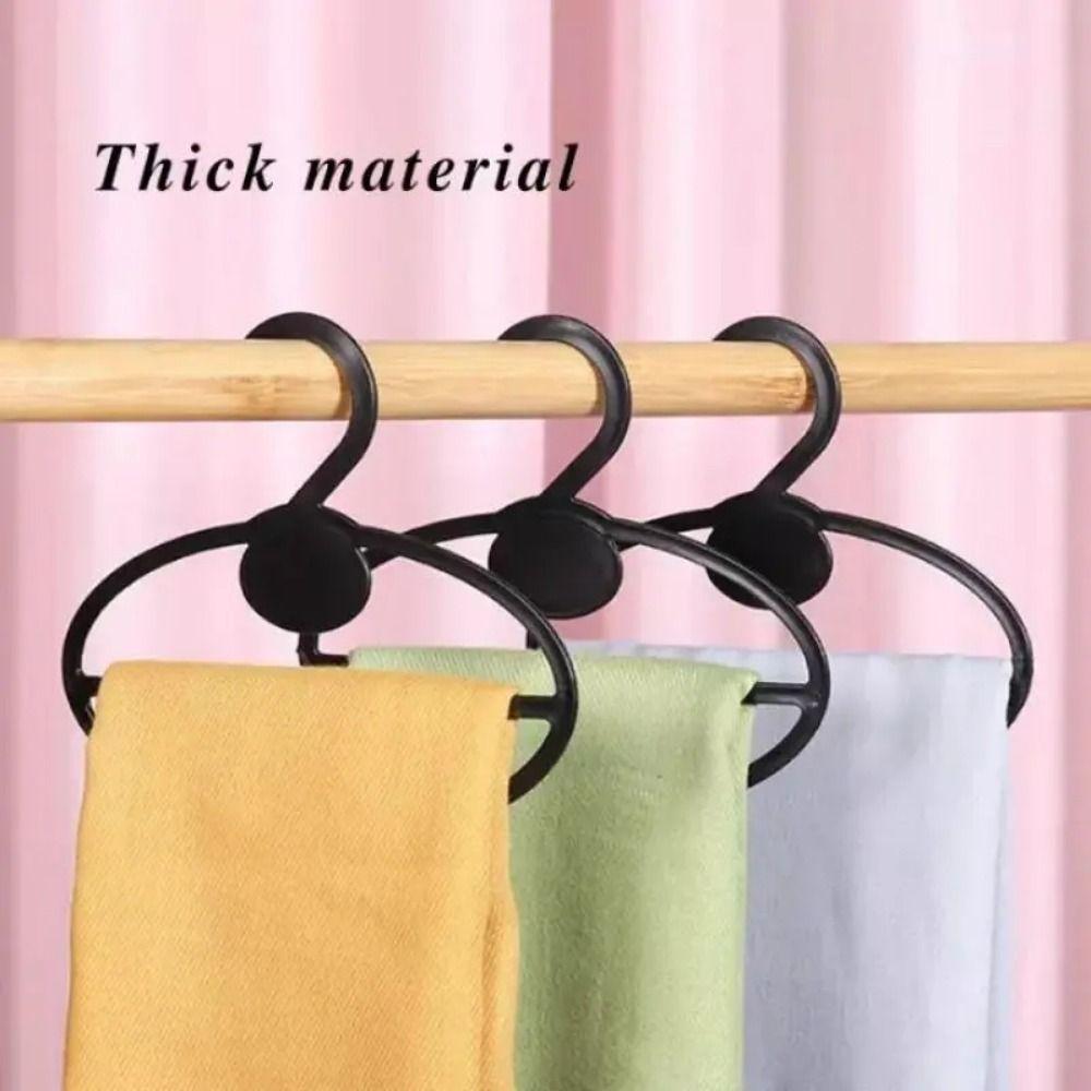 10Pcs Oval Coat Hanger Transparent Tie Display Racks Clothes Display Holder Closet Organizer