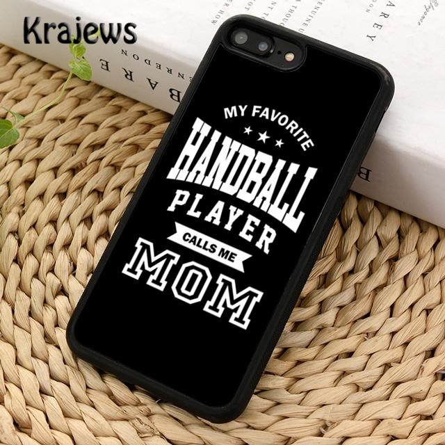 Чехол для телефона Krajews Handball Mom Player Handballer Mother для iPhone 14 6s 7 8 plus X XR XS 11 12 13 pro max Samsung S21 S22ultra