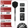 Target Japan BLACK MARQUE CHAOS Tungsten Steel Tip Darts 6 Shape 2.0 90% Set, 21g, K-Flex No. (Chaos 2.0)