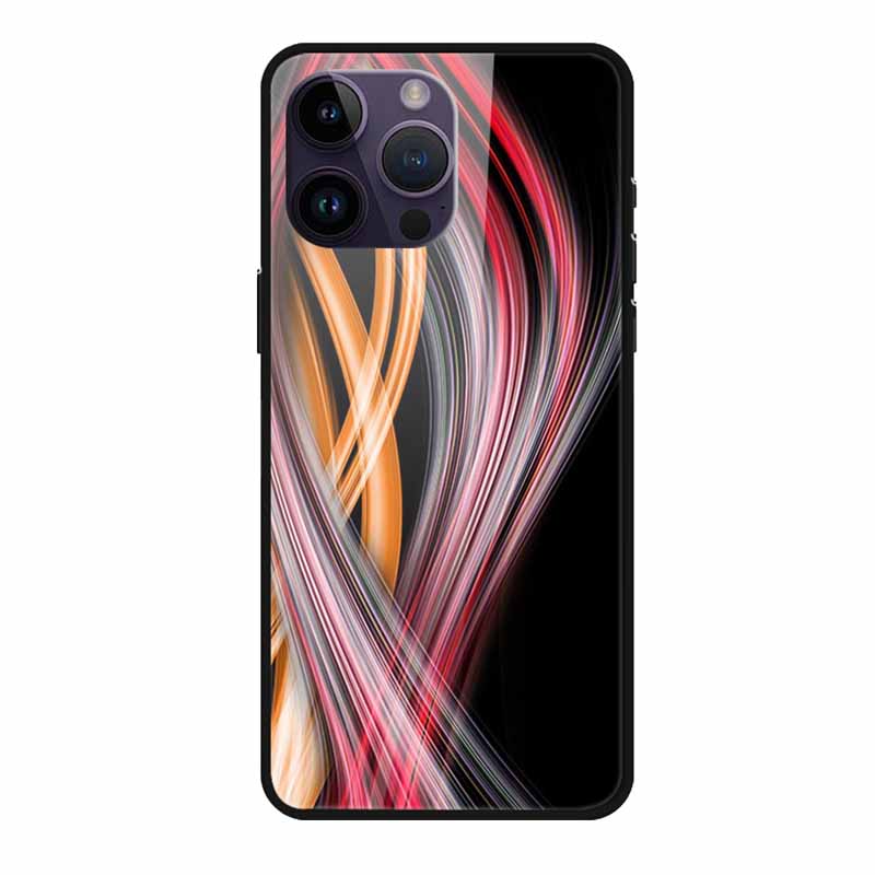 Закаленное Стекло Чехол Для iphone 15 Pro Max Чехол Жесткое Стекло Задняя Крышка Мягкий ТПУ Бампер Для iphone 16 Pro Max Чехол для Телефона 16Pro Max