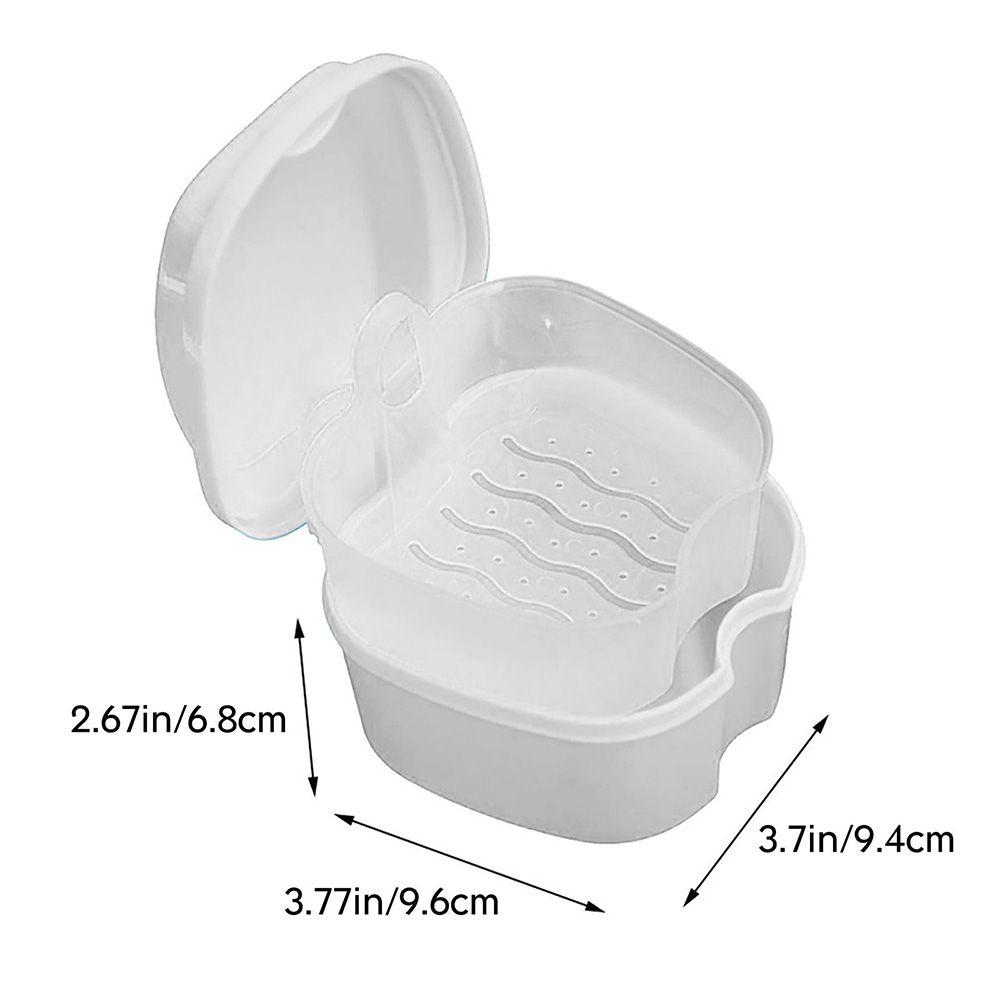 Контейнер для хранения фиксаторов Корзина для полоскания полости рта Коробка для зубных протезов Футляр для продуктов здравоохранения