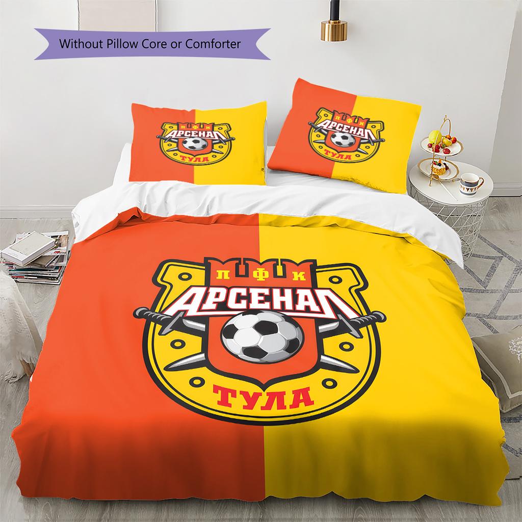Arsenal Tula Pattern Bedding Quilt Set Home Decoration Gift (1 * duvet cover + 2 * pillowcase without core).xwn