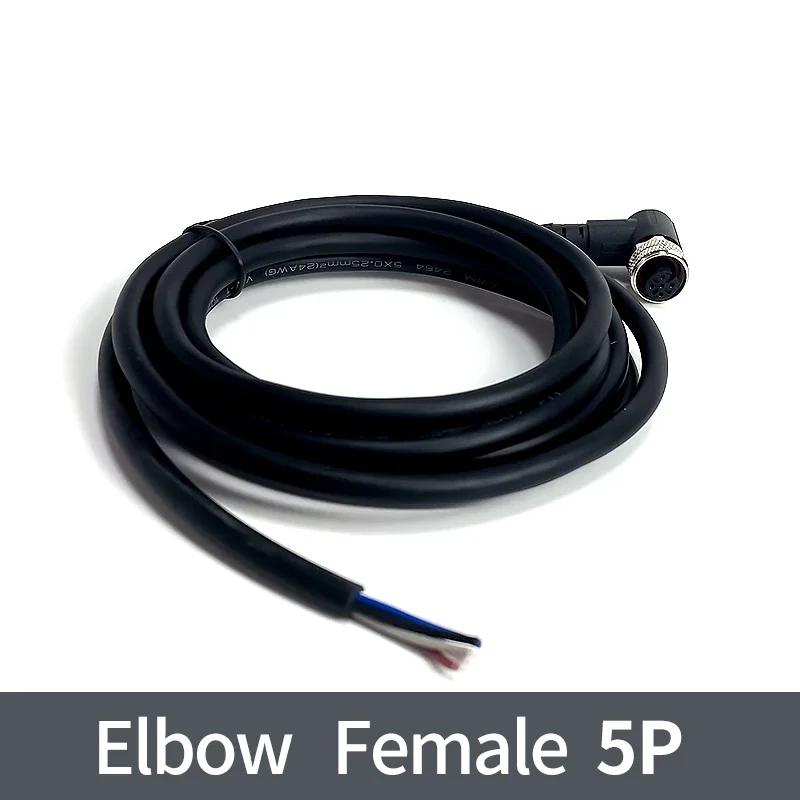 2 метра разъем датчика M12 водонепроницаемый кабельный разъем Male&Female 4 5 8 12Pin ПВХ Интегрированные литьевые разъемы M12