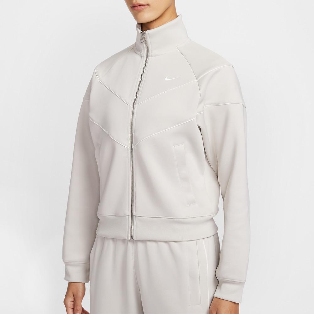 Nike Куртка женская однотонная с воротником-стойкой, на молнии, с рукавами реглан, с длинным рукавом HJ0976-072