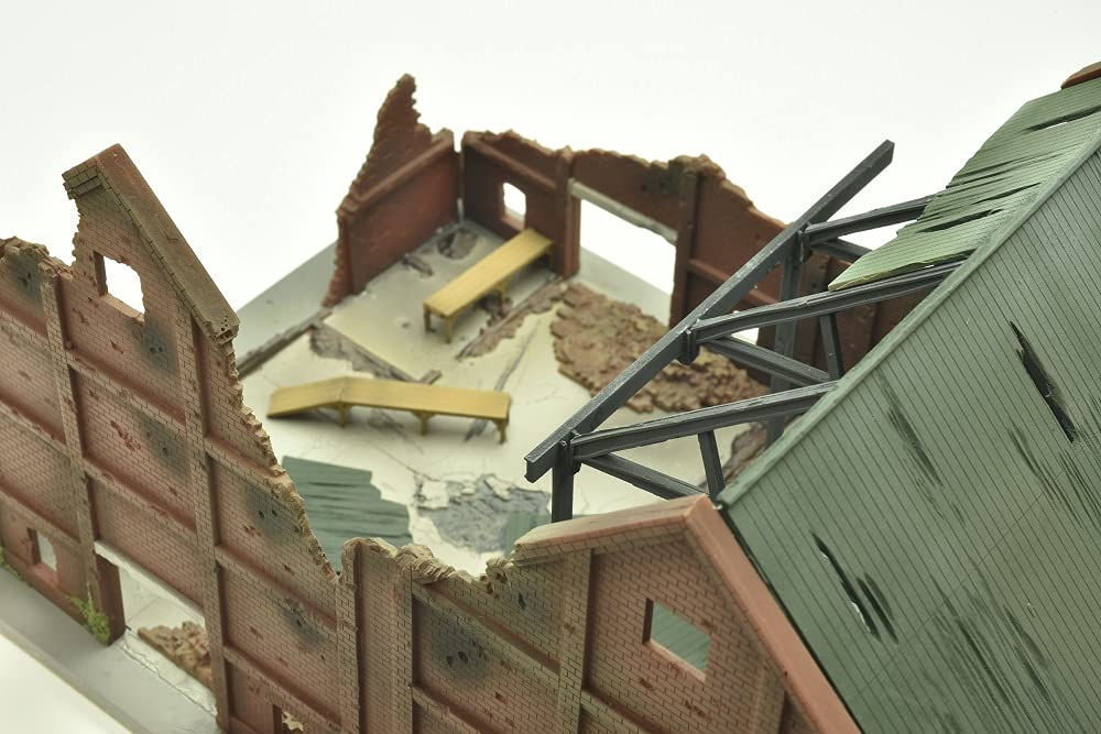 TOMYTEC DioColle Combat Series DCM12 Decayed Warehouse Plastic Model 313779 1/144 Pre-painted
