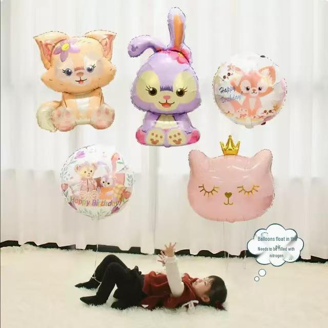 Гелиевые шары с мультяшными животными и фруктами для отслеживания ребенка