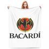 Модное Арт-Принт Одеяло с Логотипом Bacardi Rum Флисовое Плед Дышащие Пледы для Спальни Покрывала Одеяло