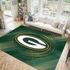 Green Bay Packers Design Crystal Velvet Carpet Cozy Non?Slip Printed Rug For Bedroom Living Room Entrance