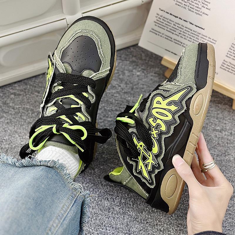 Мужская обувь Весна Новая Толстая подошва Повседневная Обувь для скейтборда Кроссовки Мужская обувь для мужчин