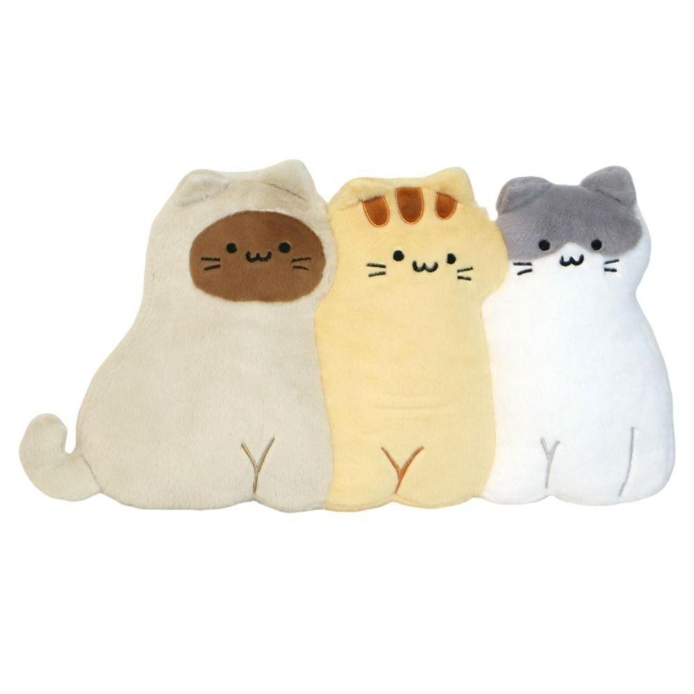 Cute Cartoon Plush Throw Pillow Soft Fluffy Decorative Sofa Pillow Cat Dog Plush Toy Home Decor