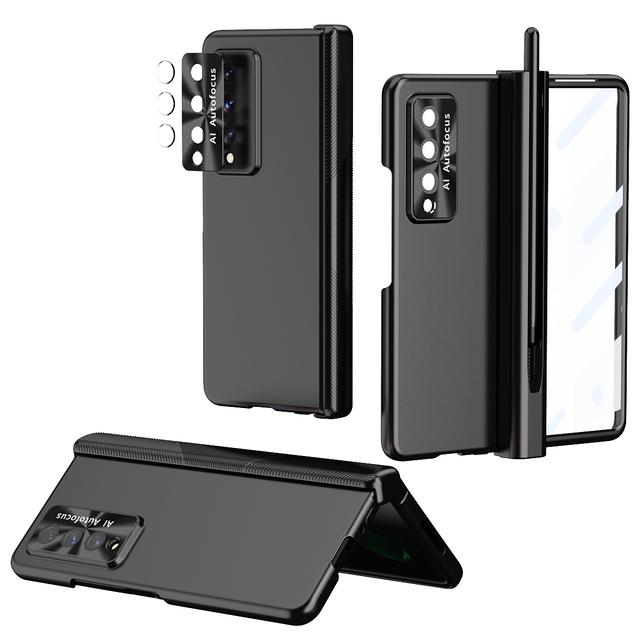 Shockproof Tempered Glass Folding Case For Samsung Galaxy Z Fold 4 5g Fold4 Fold 3 Fold3 Full Protection Cover With Pen Holder